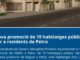Margalida Prohens, presidenta del Govern de las Islas Baleares, presentando las 19 nuevas viviendas públicas de alquiler en Petra