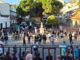 Encierro en Arganda del Rey con el Pilón regresando al recorrido de la calle Real