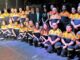 Personal de la Agrupación de Voluntarios de Protección Civil de Villaviciosa de Odón en el escenario durante el pregón de las Fiestas 2026