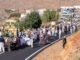 Multitud de personas en la Vega de Río Palmas durante la Romería-Ofrenda de las Fiestas de La Peña de Fuerteventura