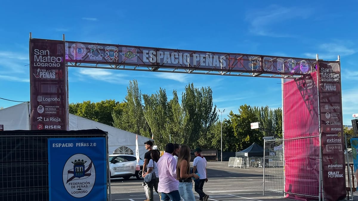 Cartel de programación musical de San Mateo 2026 en Logroño con actuaciones en Espacio Peñas 2.0 y Casa de Andalucía