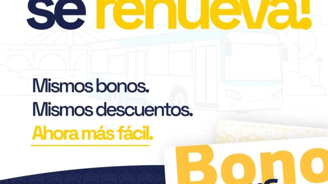 Urbanos de Talavera renueva sus bonos con compra online desde septiembre Cartel de renovación de bonos de Urbanos de Talavera con información sobre compra online a partir del 1 de septiembre