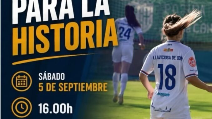 Cartel promocional del partido del equipo femenino de Villaviciosa de Odón contra Zaragoza CEF en Segunda Federación