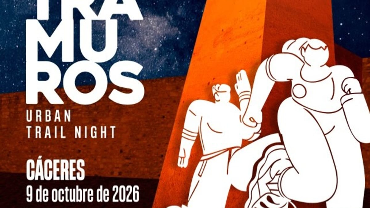 Cartel promocional XI Intramuros Urban Trail Night Cáceres 9 octubre 2026