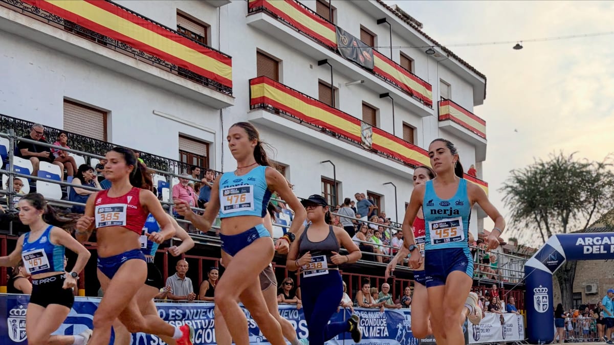Participantes de la XL Milla Urbana de Arganda durante la prueba atlética