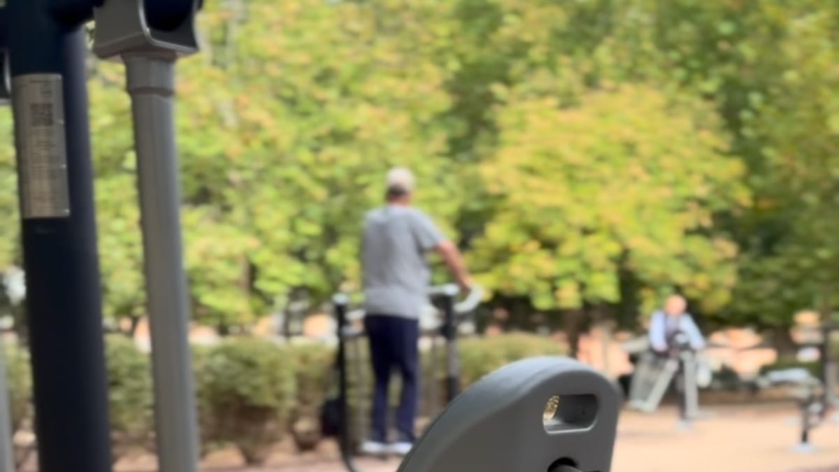 Elementos biosaludables renovados en el Parque de Pavía de Aranjuez