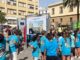 Exposición 100 años educando en grupo del CEIP San Rafael en Plaza de Fragela, Cádiz