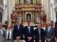 Grupo de personas del Colegio Oficial de Veterinarios de Cuenca en la misa de San Francisco de Asís celebrada en la Catedral