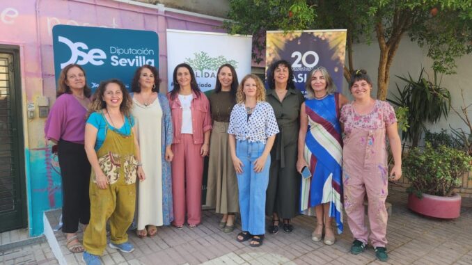 Mural colectivo presentado por la Asociación ASLA de Lucha contra el Alzheimer con respaldo de la Diputación Provincial de Sevilla