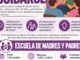 Cartel de la Escuela de Madres y Padres de Coslada 2026 con información sobre talleres de salud comunitaria en crianza y bienestar familiar