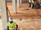 Interior en construcción del nuevo tanatorio municipal de Arganda del Rey, mostrando espacios en desarrollo