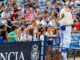 Celebración del Recreativo de Huelva en el Nuevo Colombino tras su victoria 4-0 contra Las Palmas Atlético