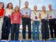 Autoridades y representantes en La Cartuja durante el encuentro de rugby femenino España-Sudáfrica