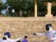 Actividad de esgrima en evento deportivo de la Semana Europea del Deporte en Torrejón de Ardoz