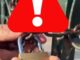 Cartel informativo de Policía Local de Valencia sobre el cierre de espacios públicos por alerta roja de lluvias
